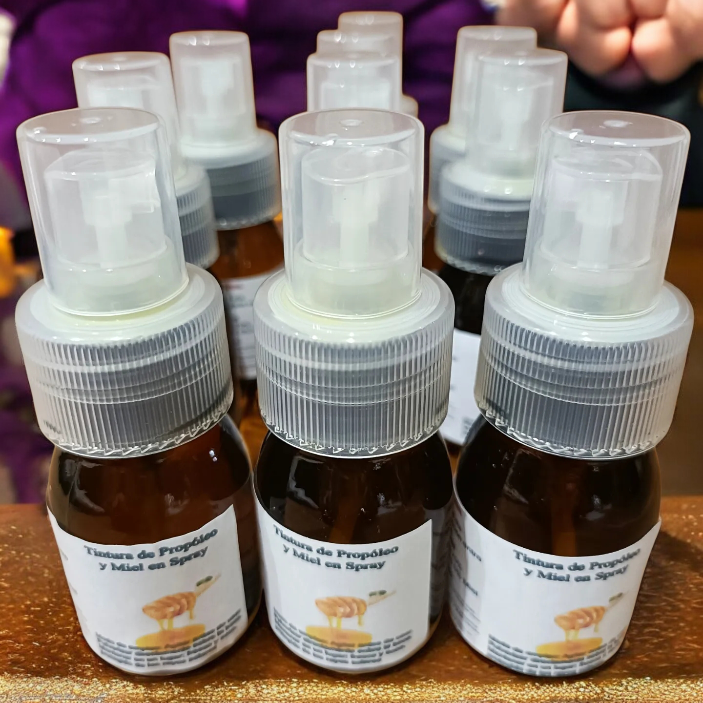 Tintura de Propóleo con Miel en spray Bote de 30ml al 70/25/5 % de Propóleo