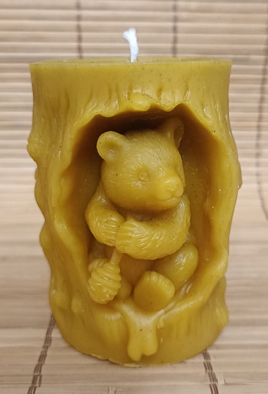Vela "Oso en el árbol " (200g)